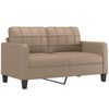 vidaXL 2-sitssoffa cappuccino 140 cm konstl&auml;der