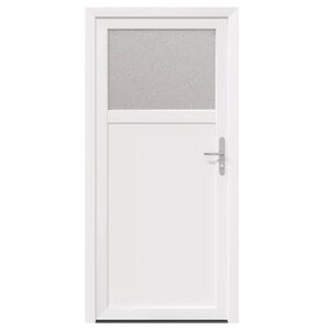 vidaXL Sidentr&eacute; D&ouml;rr Vit 88 x 198 cm PVC