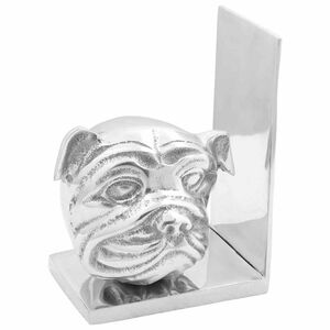 vidaXL Bokst&ouml;d 2 st Silver 8 x 12 x 16,5 cm Aluminium
