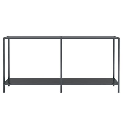 vidaXL Konsolbord svart 160x35x75 cm härdat glas