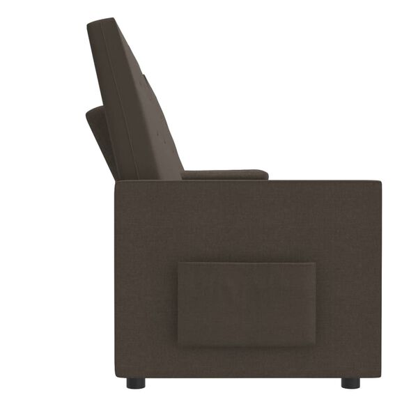 vidaXL 4-sits reclinerf&aring;t&ouml;lj med muggh&aring;llare brun tyg