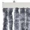 vidaXL Insektsdraperi silver 90x200 cm chenille