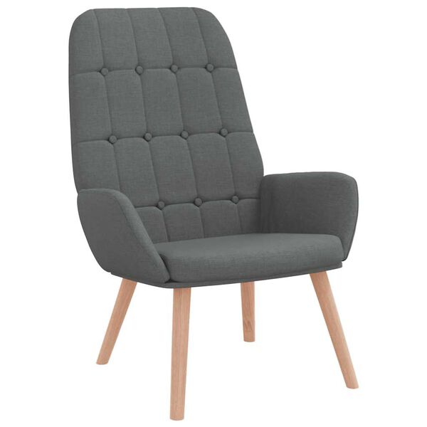 vidaXL Vilstol m&ouml;rkgr&aring; tyg