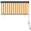 vidaXL Rullgardin utomhus 140x250 cm vit och orange