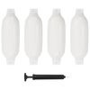 vidaXL St&ouml;tf&aring;ngare f&ouml;r b&aring;t 4 st vit 41x11,5 cm PVC