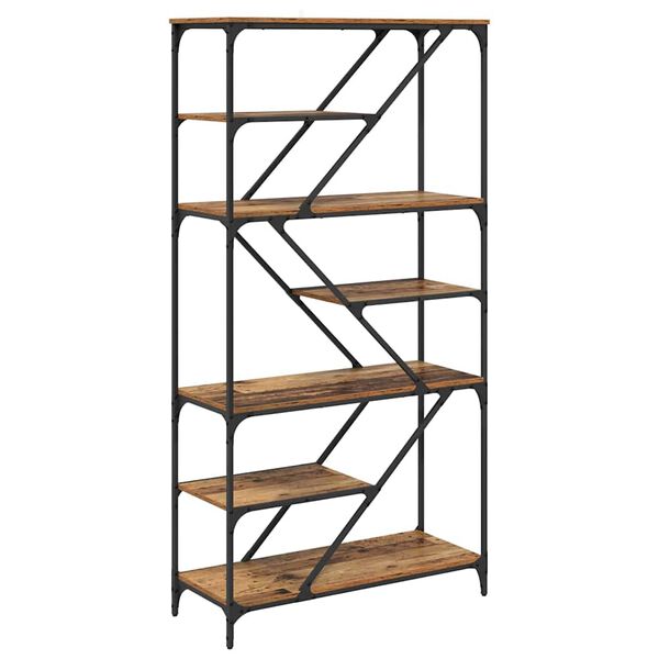 vidaXL Hyllsystem Gammalt tr&auml; 91 x 36 x 176 cm Konstruerat tr&auml;