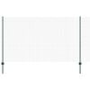 vidaXL Svetsat tr&aring;dg&auml;rd med stolpe 50 x 1,4 m PVC-belagda st&aring;l Gr&ouml;n