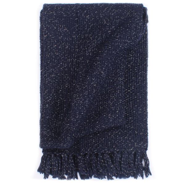 vidaXL Filt lurex 220x250 cm marinblå