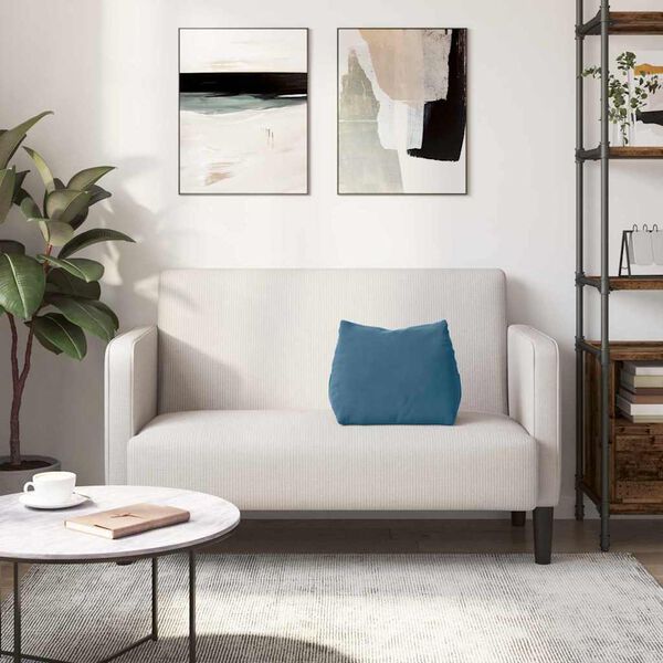 vidaXL Ryggkudde Bl&aring; 45 x 20 x 35 cm Kordread tyg