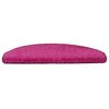 vidaXL Trappmattor 30 st 65x21x4 cm rosa halvrunda stora