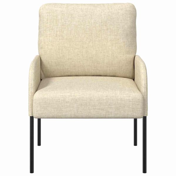 vidaXL Soffor med kudde 55cm Kr&auml;m Plywood