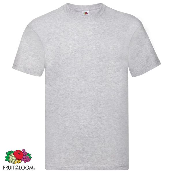 Fruit of the Loom Original T-shirt 10-pack grå stl. 4XL bomull