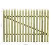 vidaXL Staketgrind impregnerad furu 100x75 cm