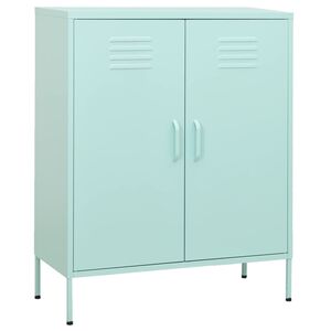 vidaXL F&ouml;rvaringssk&aring;p mintgr&ouml;n 80x35x101,5 cm st&aring;l