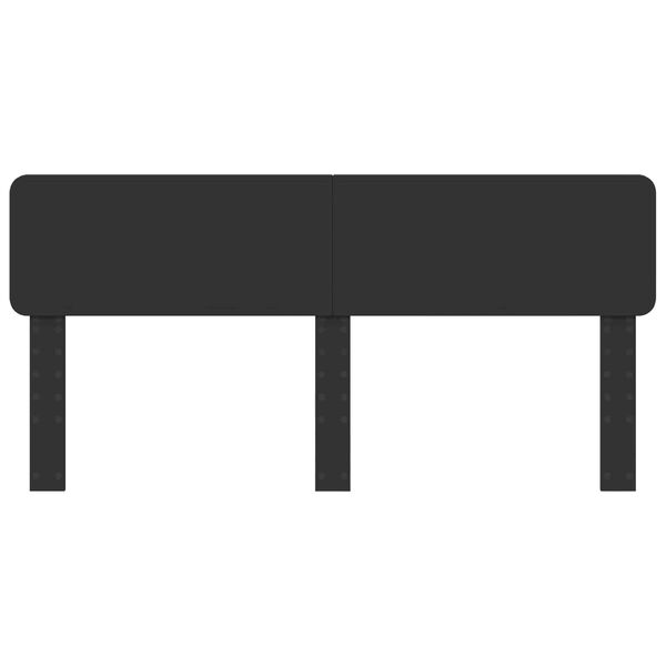 vidaXL Huvudgavel Svart Ek 200 cm Konstruerat tr&auml;