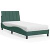 vidaXL Bed with Mattress "Hanko" Dark Green 80x200 cm Velvet