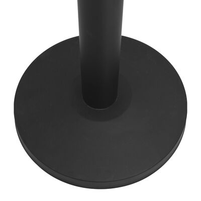 vidaXL Avspärrningsstolpar med band 4 st järn svart