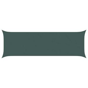 vidaXL Solskugge segel M&ouml;rkgr&ouml;n 2 x 6 m 100% polyester oxford