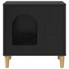vidaXL Katt hus Svart 51 x 30 x 52 cm Konstruerat tr&auml;