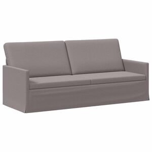 vidaXL 3-sitssoffa Taupe 190 x 81 x 82 cm Tyg