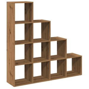 vidaXL Bokhylla/Rumsavdelare 4 hyllor 131,5x29x131,5cm konstruerat tr&auml;