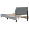 vidaXL Bed Frame without Mattress "Hanko" Light Grey 90x190cm Fabric
