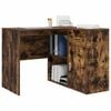 vidaXL Hörnskrivbord med låda Rökt ek 102 x 88 x 75 cm