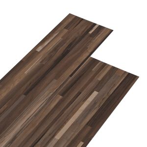 vidaXL Sj&auml;lvklistrande PVC-golvplankor Randig Brun 30,5 x 61 cm 28 st