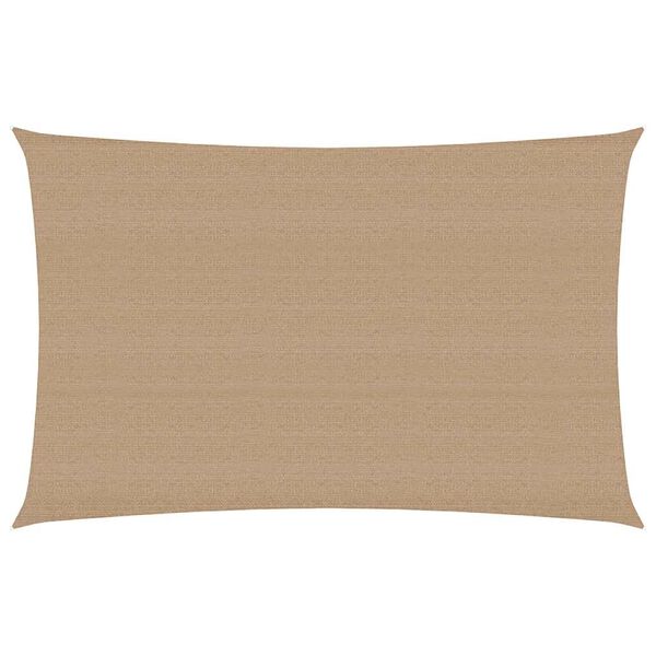 vidaXL Solsegel 160 g/m² taupe 3x5 m HDPE