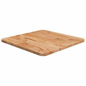 vidaXL Fyrkantig bordsskiva ljusbrun 40x40x1,5cm behandlad massiv ek