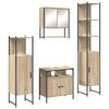 vidaXL Badrumsm&ouml;belset 4 st Sonoma-ek 33 x 33 x 185,5 cm
