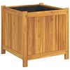 vidaXL Odlingsl&aring;da med foder 50x50x50 cm massivt akaciatr&auml;