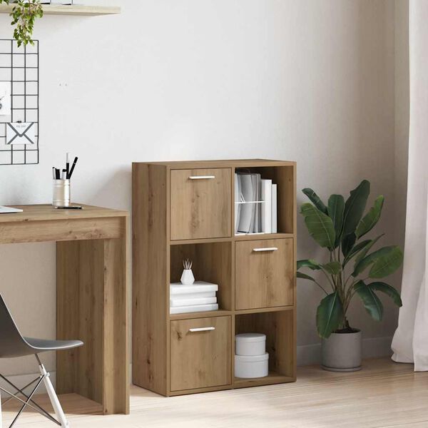 vidaXL Bokhylla artisan ek 60,5x30x90 cm konstruerat trä