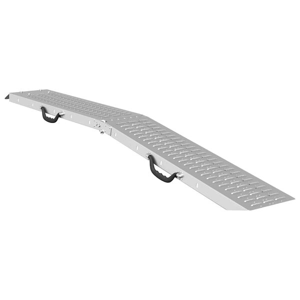 vidaXL Hopf&auml;llbar Ramp 200kg per ramp Silver 186 x 23 x 4,5 cm
