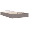 vidaXL Ottoman s&auml;ngram utan madrass taupe 120x190 cm tyg