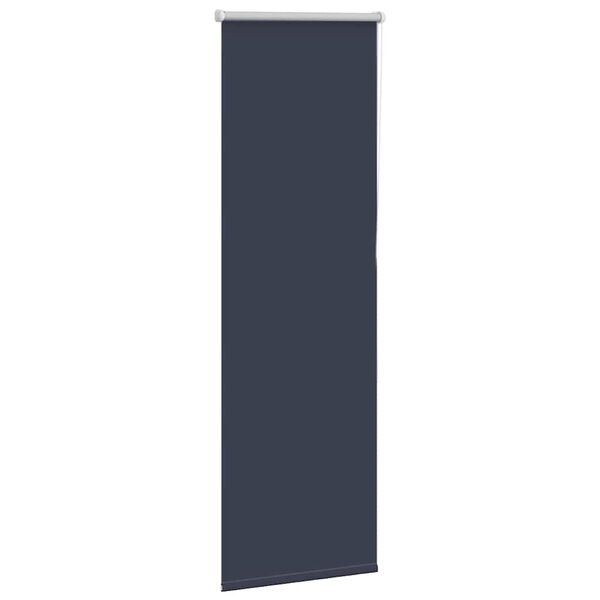 vidaXL Rullgardin m&ouml;rkl&auml;ggning marin 40x130 cm tyg bredd 35,7 cm
