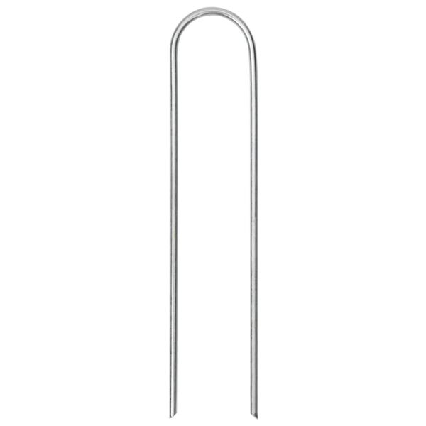 vidaXL Markpinne U-format 25 st 15x3,5 cm galvaniserat stål