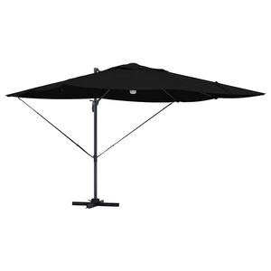 vidaXL Parasoll Svart 351 x 250 x 253 cm Polyester och aluminium