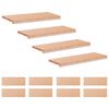 vidaXL Trapstegsmattor 12 st 70 x 25 x 2 cm Naturlig Massivt boktr&auml;