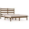 vidaXL S&auml;ngram honungsbrun massiv furu 120x190 cm