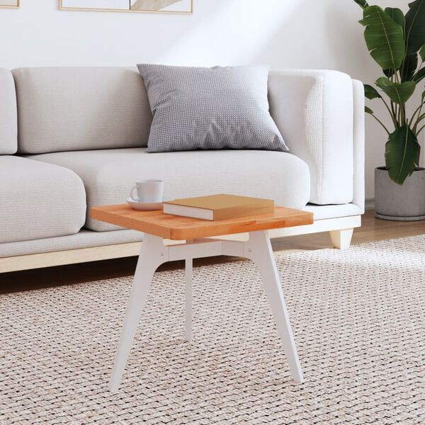 vidaXL Bordsskiva 40x40x2,5 cm fyrkantig massivt boktr&auml;