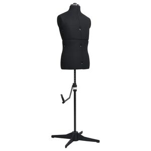vidaXL Justerbar provdocka herr svart stl 37-45