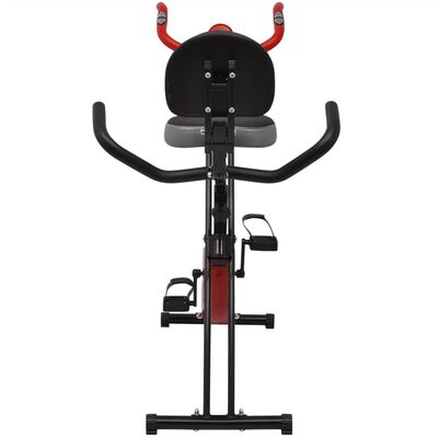 vidaXL Hopfällbar magnetisk motionscykel med ryggstöd 2,5 kg svänghjul