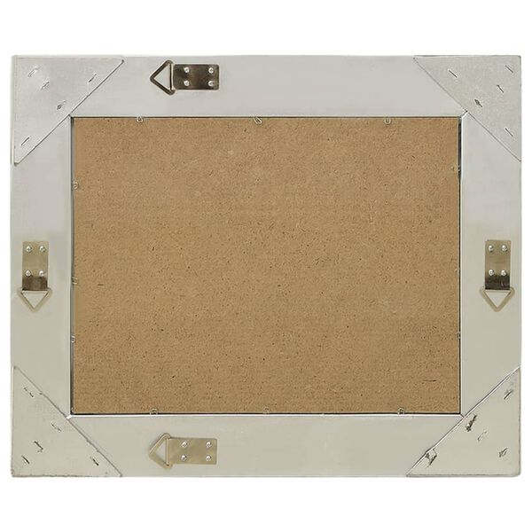 vidaXL V&auml;ggspegel barockstil 50x40 cm silver