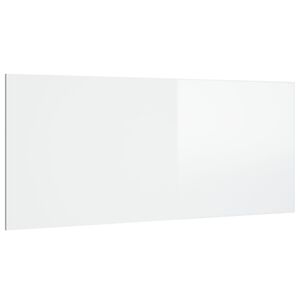 vidaXL S&auml;nggavel vit h&ouml;gglans 200x1,5x80 cm konstruerat tr&auml;