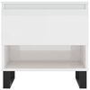 vidaXL Soffbord vit h&ouml;gglans 50x46x50 cm konstruerat tr&auml;