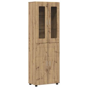 vidaXL Sk&aring;p FLORIN 60 x 35 x 182 cm Artisan Ek Konstruerat tr&auml;