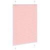 vidaXL Plisserad persienn rosa 90x150 cm tyg bredd 89,4 cm polyester