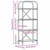 vidaXL Hyllsystem Artisan Ek 60 x 30 x 146 cm Konstruerat tr&auml;