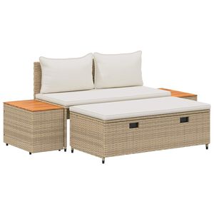 vidaXL Utomhussoffset 4-Antal sittplatser 4 pcs 55 x 30 x 39 cm